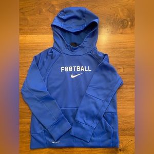 blue nike hoodie dry fit